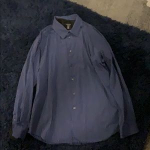 Blue and Black Dress Shirt